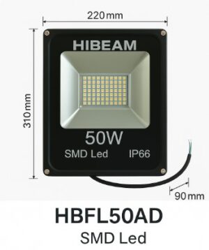 HiBEAM HBFL50AD 50W SMD LED 投光燈