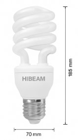 HIBEAM 110V E27 36W 螺旋省電燈泡