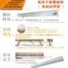 T8 山形燈具雙管，4尺